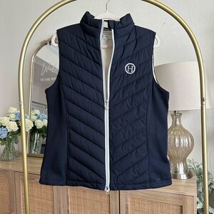 Harcour USA Bali Women's Navy Quilted Equestrian Vest XXL